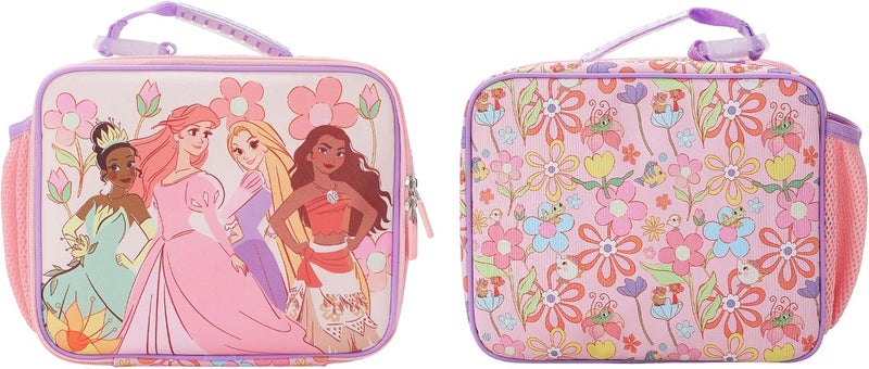 Bio World Disney Princess Characters On Floral Print 8" Lunch Kit - Image 1